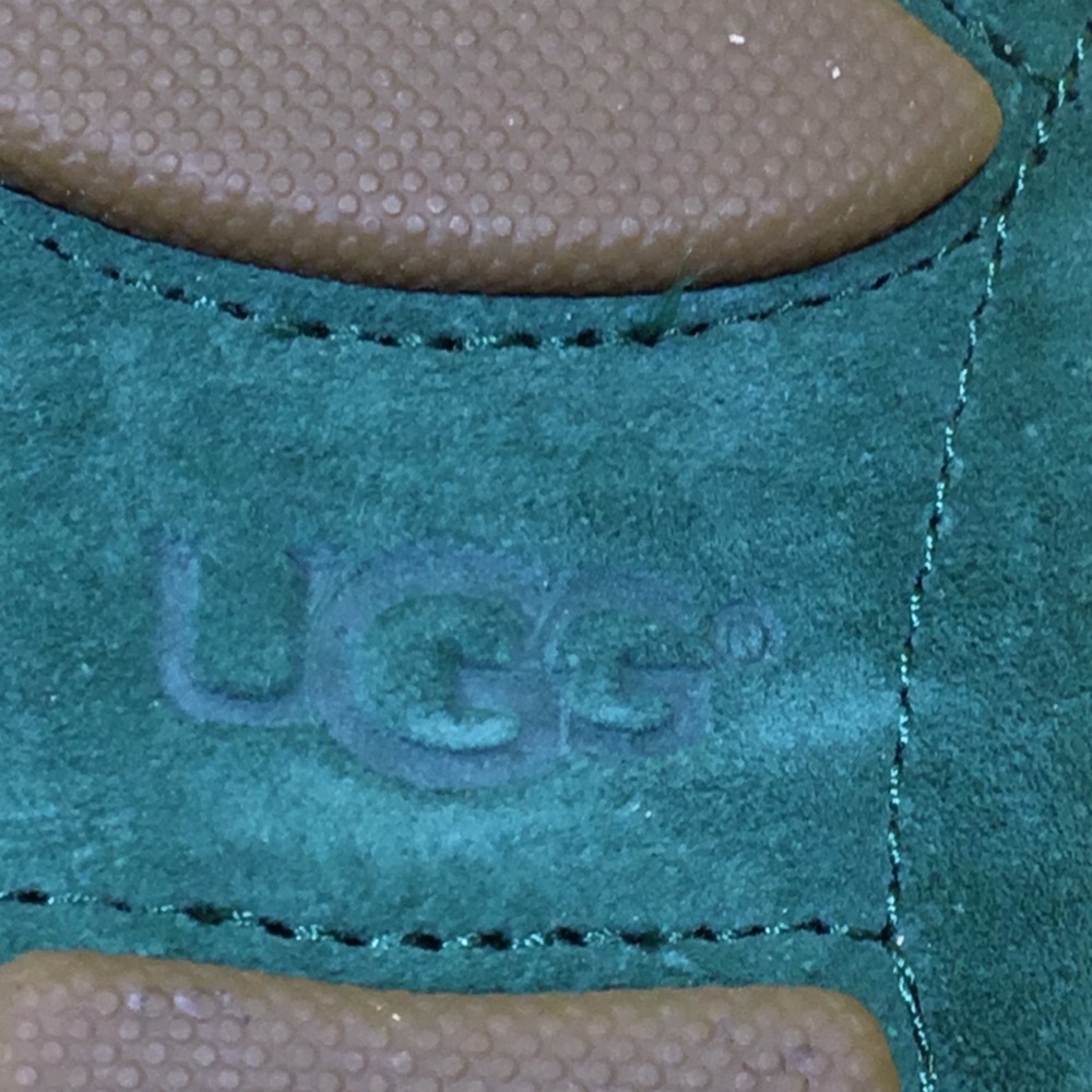 UGG Green Suede Moccasins SZ 8 - Picture 10 of 12